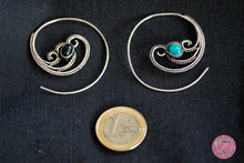 Cargar imagen en el visor de la galería, pendientes hippies espiral étnico