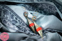 Cargar imagen en el visor de la galería, pendientes tribal danza boho chic étnicos