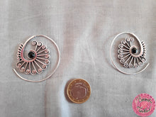 Cargar imagen en el visor de la galería, PENDIENTES HIPPIES DE ESPIRAL DE CARACOLA