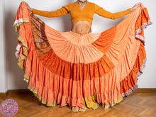 Cargar imagen en el visor de la galería, FALDA 25 YARDAS SARI ESPECIAL - NARANJA