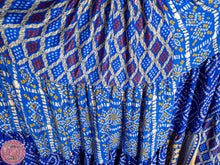 Cargar imagen en el visor de la galería, FALDA 25 YARDAS SARI ESPECIAL - AZUL ASSUIT