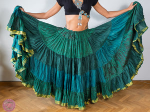 FALDA 25 YARDAS SARI TORNASOL - verde intenso