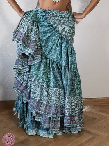 FALDA 25 YARDAS SARI ESPECIAL - verde suave