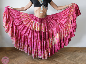 FALDA 25 YARDAS SARI ESPECIAL - assuit rosa