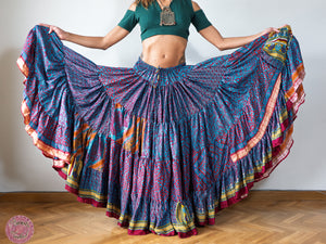 falda tribal 25 yardas ats fcbd sari tornasol india danza especial estampada zingara 