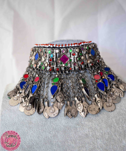 CHOKER O GARGANTILLA KUCHI ROMBO CENTRAL ROSA