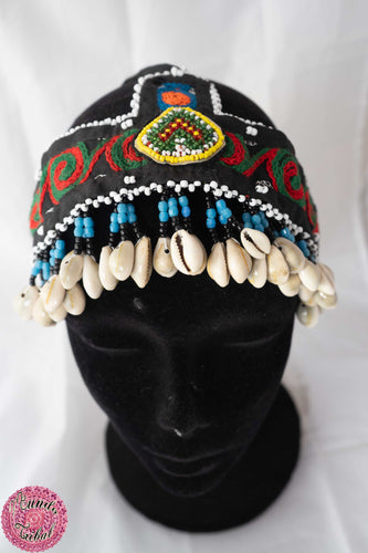 TOCADO KUCHI DE TELA Y CONCHITAS