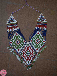 COLLAR CHEST ARTESANAL CON ABALORIOS