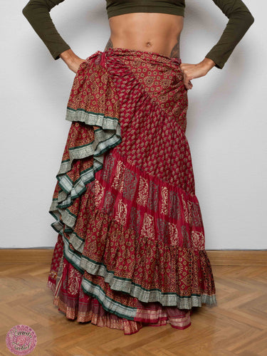 FALDA 25 YARDAS SARI ESPECIAL - GRANATE