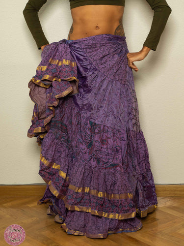 FALDA 25 YARDAS SARI TORNASOL - MORADA