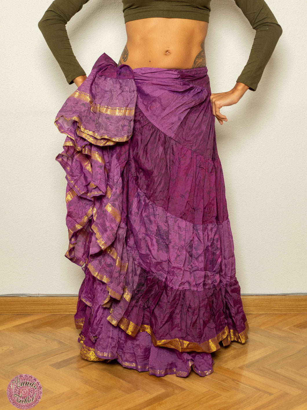 FALDA 25 YARDAS SARI TORNASOL - VIOLETA