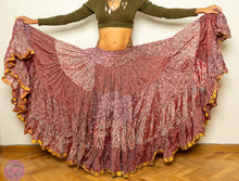 Cargar imagen en el visor de la galería, FALDA 25 YARDAS SARI TORNASOL - ROSA CREMA