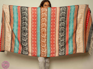 PASHMINA O FULAR INVIERNO - NEGRO, MARRON, ROJO, CANELA