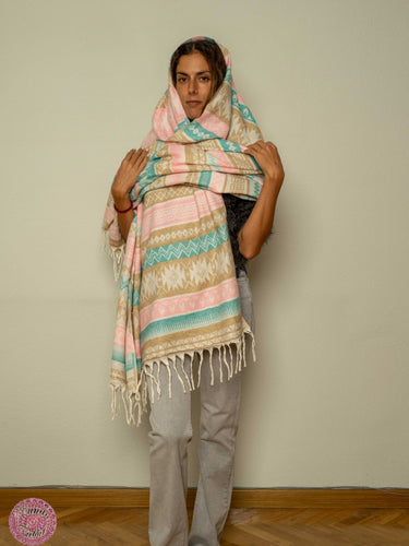 PASHMINA O FULAR INVIERNO - COLORES PASTEL