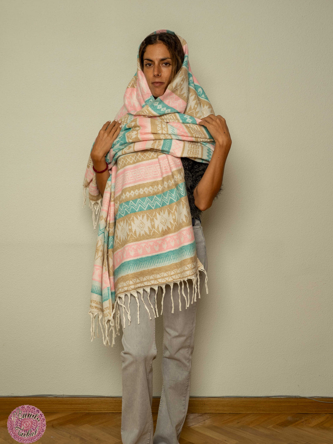 PASHMINA O FULAR INVIERNO - COLORES PASTEL