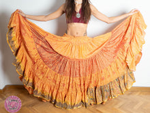 Cargar imagen en el visor de la galería, FALDA 25 YARDAS SARI TORNASOL - NARANJA