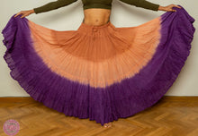 Cargar imagen en el visor de la galería, FALDA DE ALGODÓN DEGRADADA DE 20 YARDAS - MARRÓN NARANJA MORADO