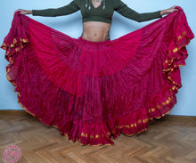 Cargar imagen en el visor de la galería, FALDA 25 YARDAS SARI TORNASOL - FUSCIA