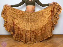 Cargar imagen en el visor de la galería, FALDA 25 YARDAS SARI TORNASOL - DORADA