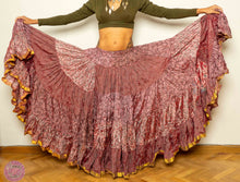 Cargar imagen en el visor de la galería, FALDA 25 YARDAS SARI TORNASOL - ROSA CREMA