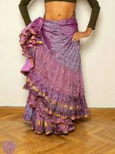 Cargar imagen en el visor de la galería, FALDA 25 YARDAS SARI TORNASOL - LILA