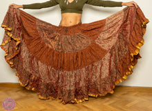 Cargar imagen en el visor de la galería, FALDA 25 YARDAS SARI TORNASOL - MARRÓN CHOCOLATE