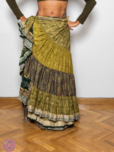 FALDA 25 YARDAS SARI ESPECIAL - VERDE PISTACHO