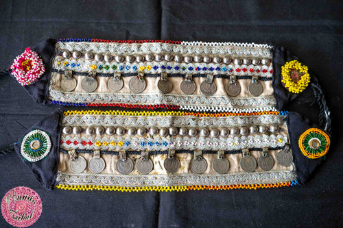 CUBRE BOTAS ESTILO TRIBAL CON MONEDAS AFGANAS - 05