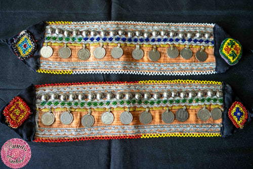 cubre botas tribal boho monedas kuchi