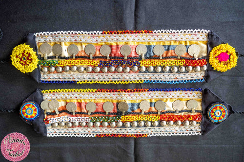 cubre botas tribal boho monedas kuchi