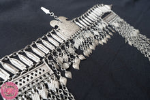 Cargar imagen en el visor de la galería, TOCADO TURKMANI CUELGUES LATERALES