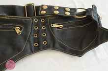 Cargar imagen en el visor de la galería, RIÑONERA CON ENCAJE - NEGRA