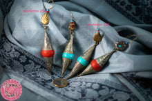 Cargar imagen en el visor de la galería, pendientes tribal kuchi étnicos boho chic hippies