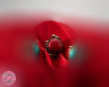 Cargar imagen en el visor de la galería, anillo afgano piedra roja