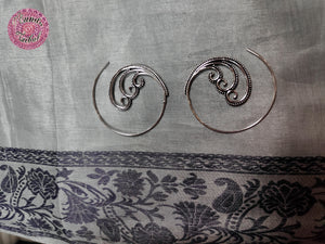 PENDIENTES HIPPIES TRIPLE ESPIRAL