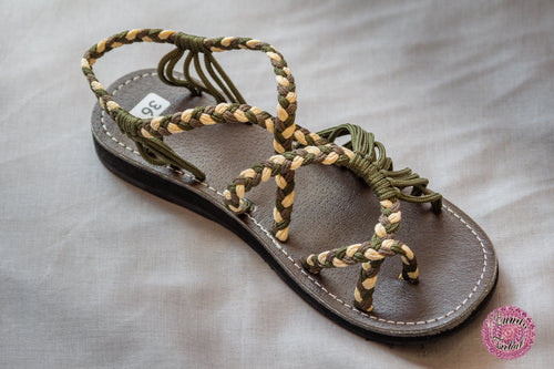 sandalias cordones