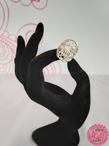 anillo flor de la vida plata