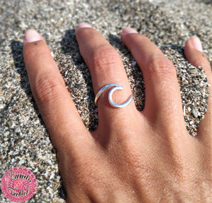 anillo plata ola marina