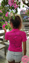 Cargar imagen en el visor de la galería, KEBAYA FUCSIA - MANGA CORTA