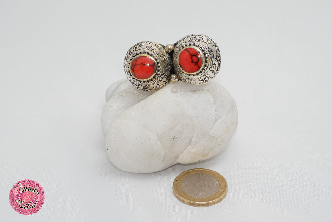 ANILLO KUCHI CON DOBLE PIEDRA