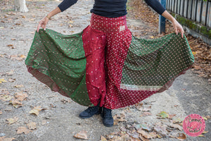 pantalón super ancho hippie umbrella sari india