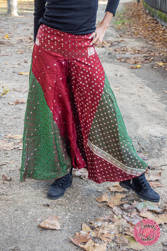 PANTALÓN UMBRELLA SARI BROCADO - BICOLOR TOPITOS