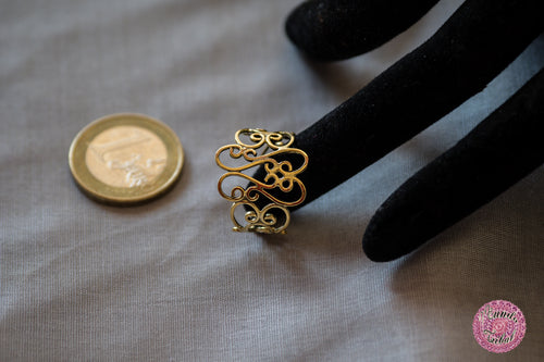 anillo étnico gótico forjado