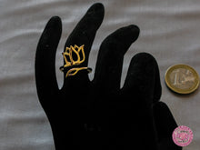 Cargar imagen en el visor de la galería, anillo hippie flor de loto