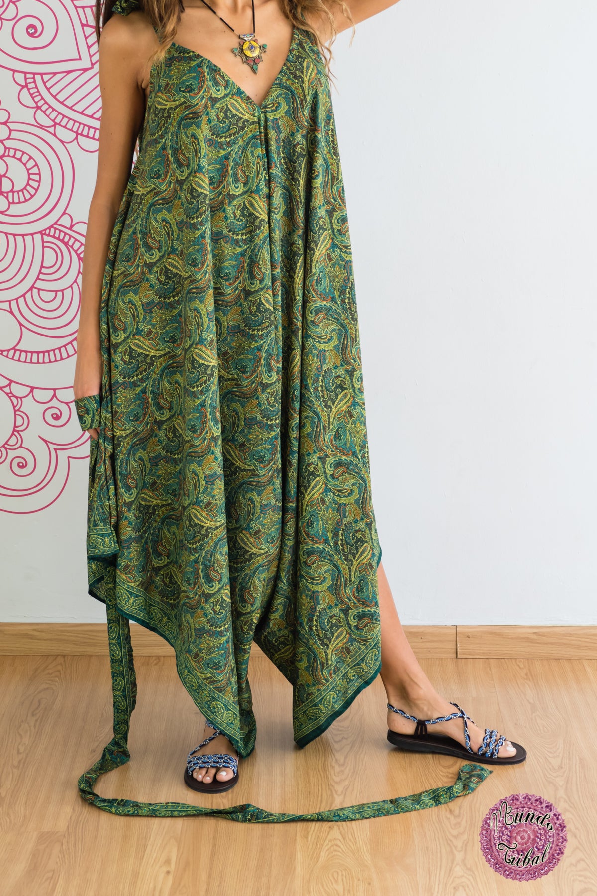 MONO DE SEDA ESTILO HIPPIE CHIC
