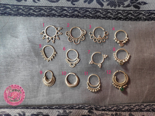 SEPTUM REAL Ó PIERCING PARA LA NARIZ - PLATA 925